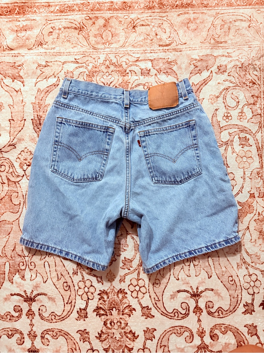 Levi's Light Blue Denim High-Rise Jean Shorts